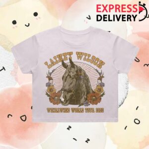 Lainey Wilson Merch Store Whirlwind World Tour Crop T-Shirt