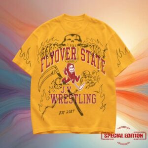 Warren Lotas Store Merch Reaper Wrestling T-Shirt Gold