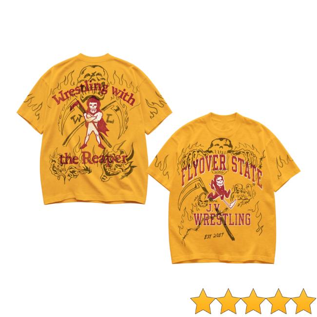 Warren Lotas Store Merch Reaper Wrestling T-Shirt Gold 5 Warren Lotas Store Merch Reaper Wrestling T-Shirt Gold