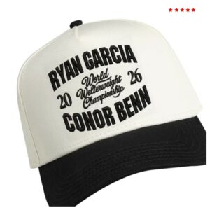 Zuffa Boxing Store Merch Men’s White Black Garcia Vs. Benn Zuffa Boxing 11 Collegiate Trucker Adjustable Hat