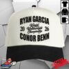 Zuffa Boxing Store Merch Men's White Black Garcia Vs. Benn Zuffa Boxing 11 Collegiate Trucker Adjustable Hat
