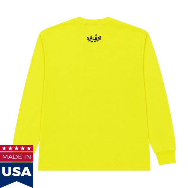 S4lem Store Merch Moth Longsleeve Safety Green 4 S4lem Store Merch Moth Longsleeve Safety Green