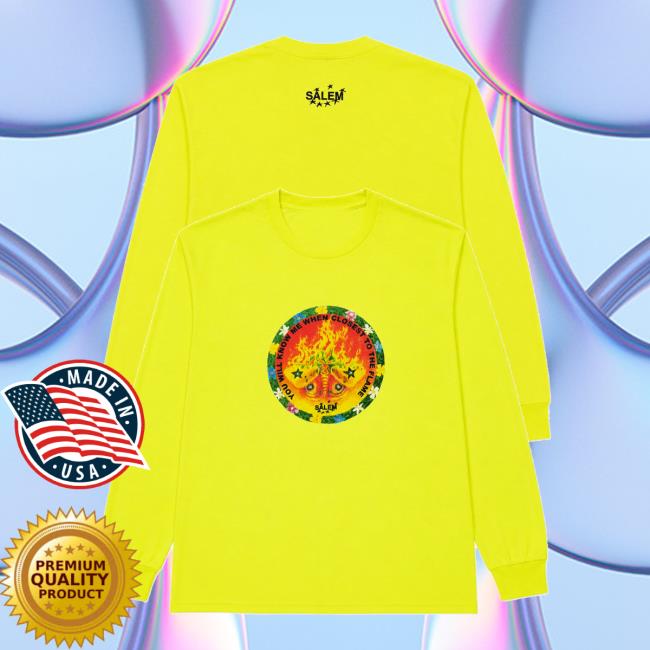 S4lem Store Merch Moth Longsleeve Safety Green 5 S4lem Store Merch Moth Longsleeve Safety Green