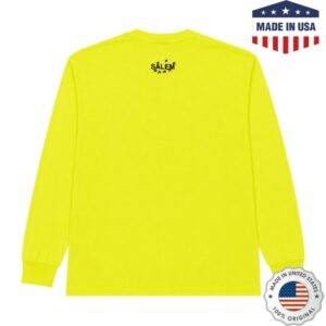 S4lem Store Merch Shop  Moth Longsleeve Safety Green