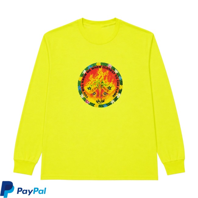 S4lem Store Merch Shop Moth Longsleeve Safety Green 5 S4lem Store Merch Shop Moth Longsleeve Safety Green