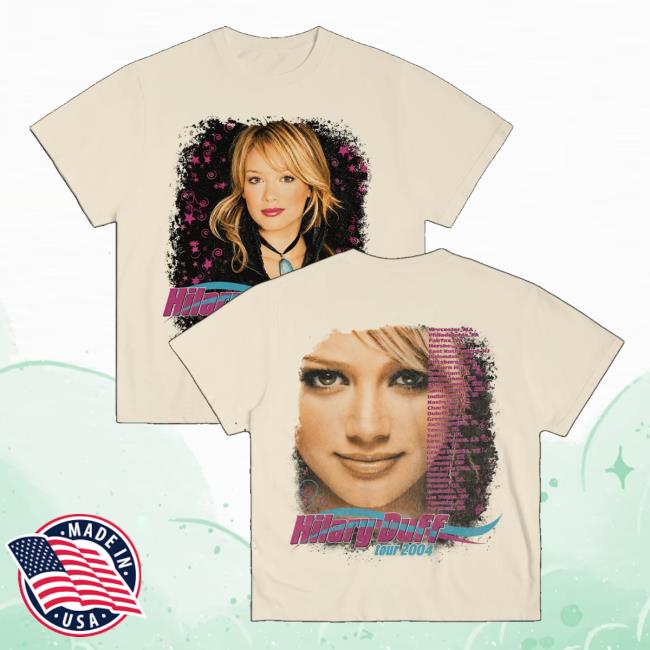 Hilary Duff Merch Store 2004 Vintage Reprint Tee 5 Hilary Duff Merch Store 2004 Vintage Reprint Tee