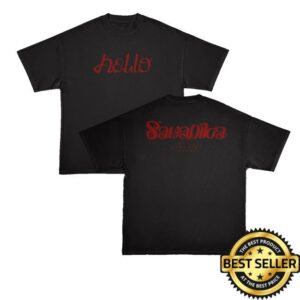 Lalisa Merch Store Hello Sawadika Black Tee