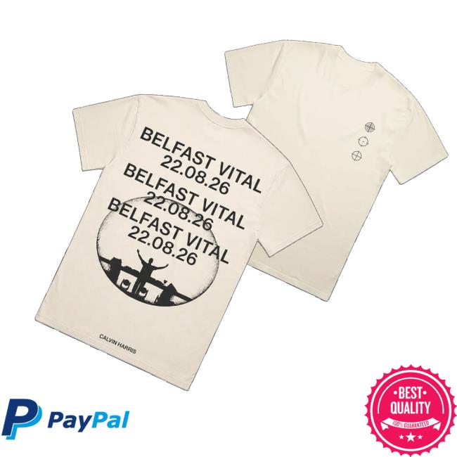 Calvin Harris Store Merch Belfast Vital Faded Ecru Graphic T-Shirt 3 Calvin Harris Store Merch Belfast Vital Faded Ecru Graphic T-Shirt
