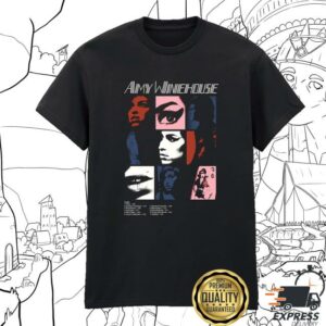 Amy Winehouse Merch Store Back To Black Album Montage Tee