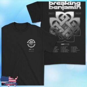 Breaking Benjamin Europe Store Merch Gradient Eu Tour Tee