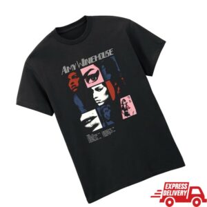 Amy Winehouse Store Merch Back To Black Album Montage Tee