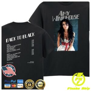 Amy Winehouse Store Merch Back To Black Anniversary Tee