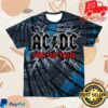 Acdc Store Merch Lightning Tie Dye Pwr Up Tour T-Shirt